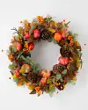 Persimmon and Pinecone Wreath SSC by Balsam Hill