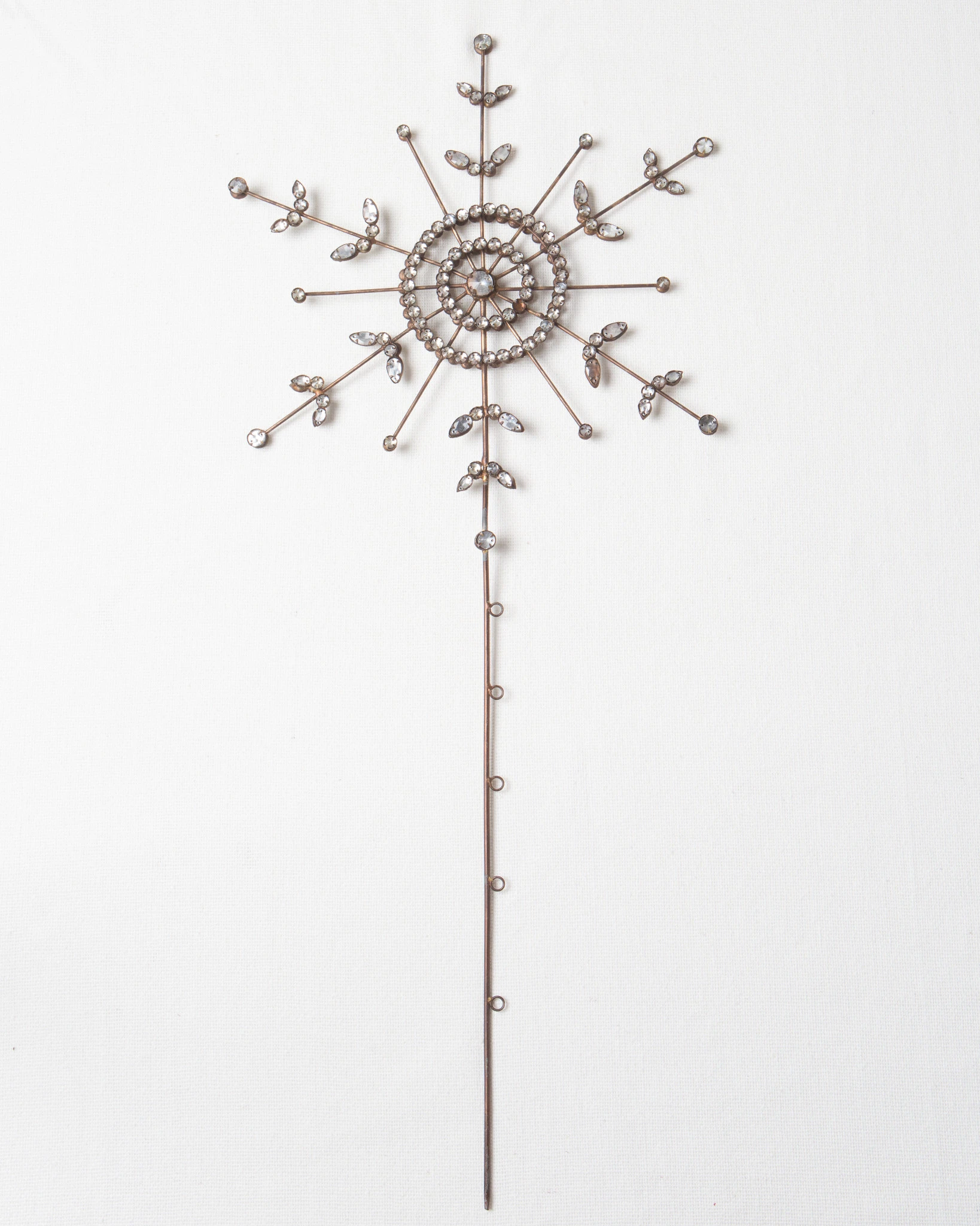 Antiqued Snowflake Christmas Tree Topper by Balsam Hill Closeup 30