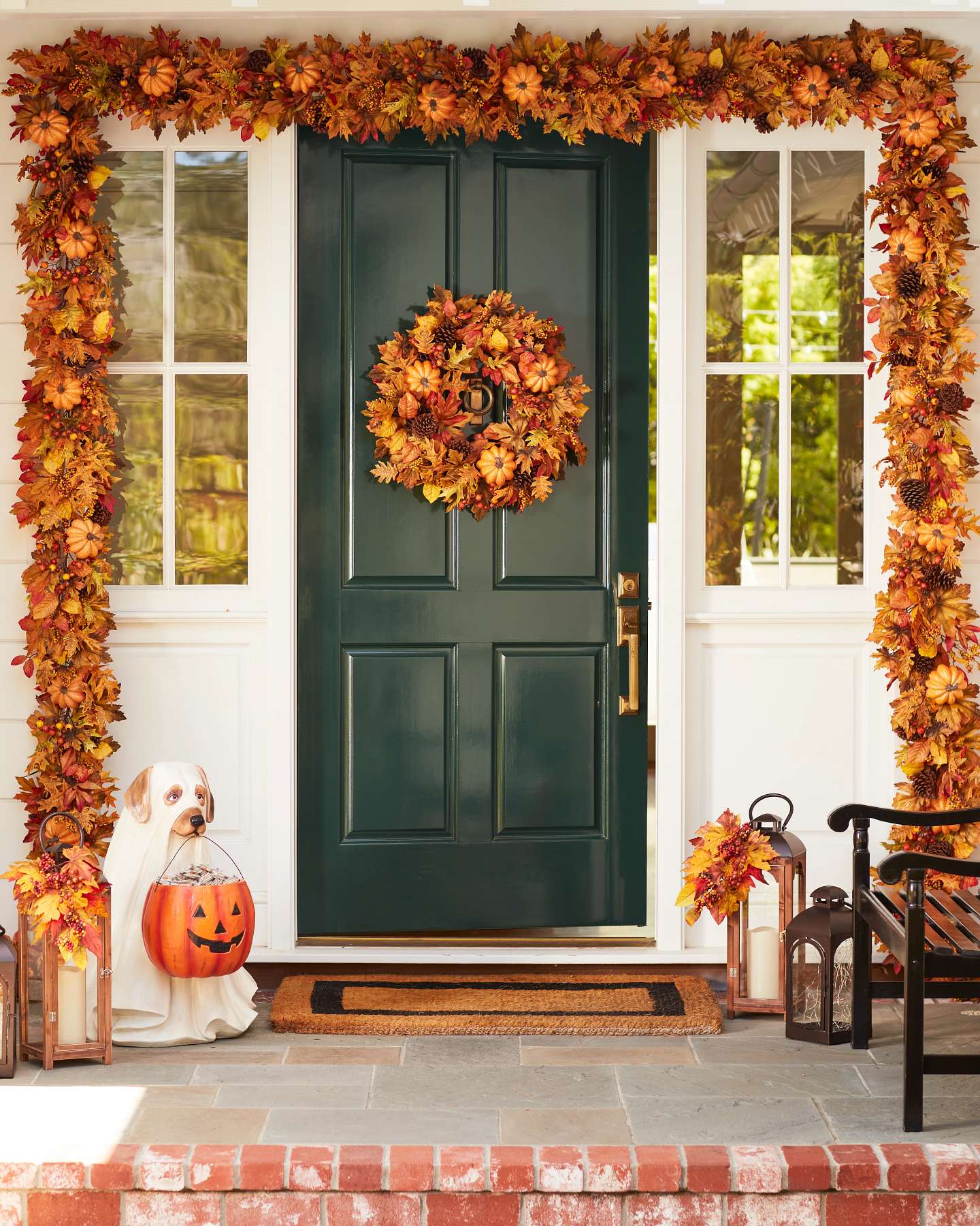 Balsam Hill Outdoor Autumn Traditions Artificial Fall Foliage Home Decor