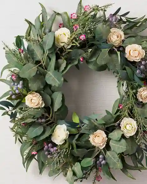 22 inches Marseille Meadow Wreath by Balsam Hill SSCR