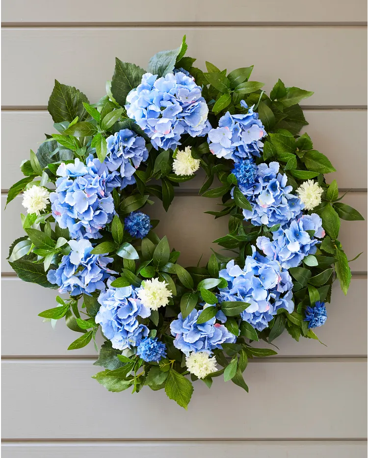 Beautiful Hydrangea Door Wreath