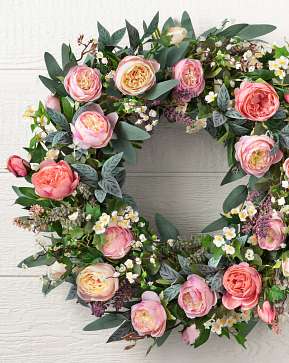 Outdoor Provence Rose Wreath Outdoor Provence Rose Wreath