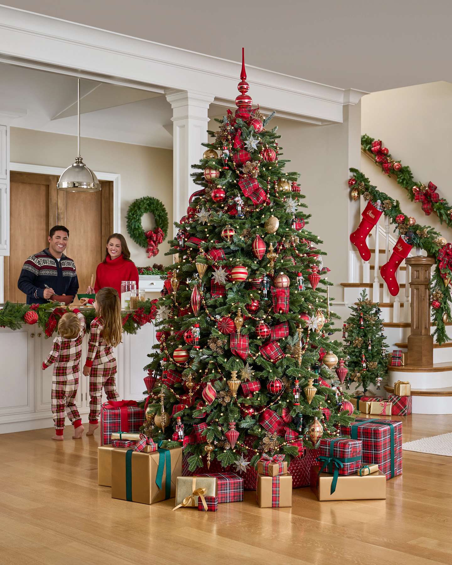 Balsam Hill Rubans de Noël rouge