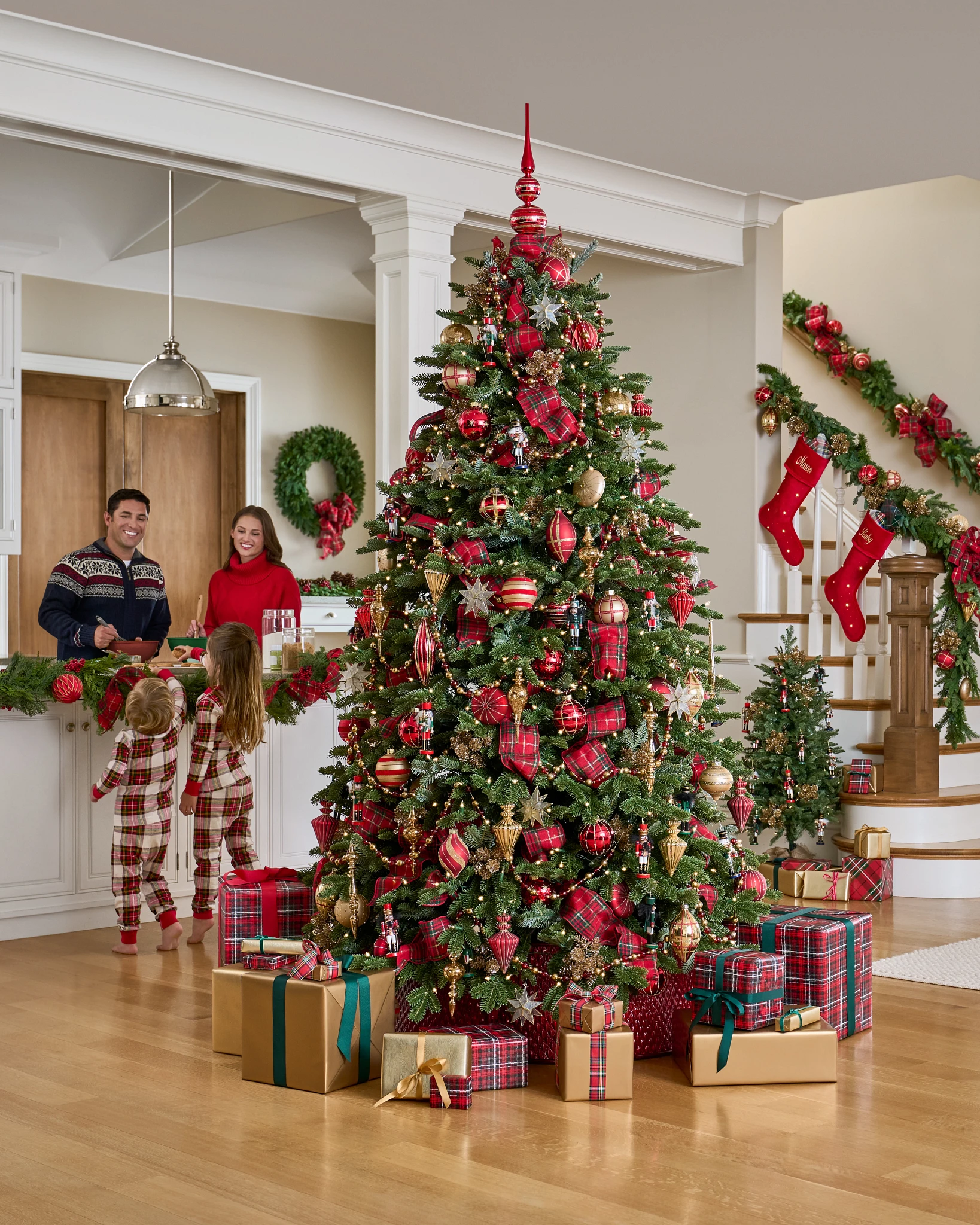 Christmas Charm Tartan Ribbon by Balsam Hill