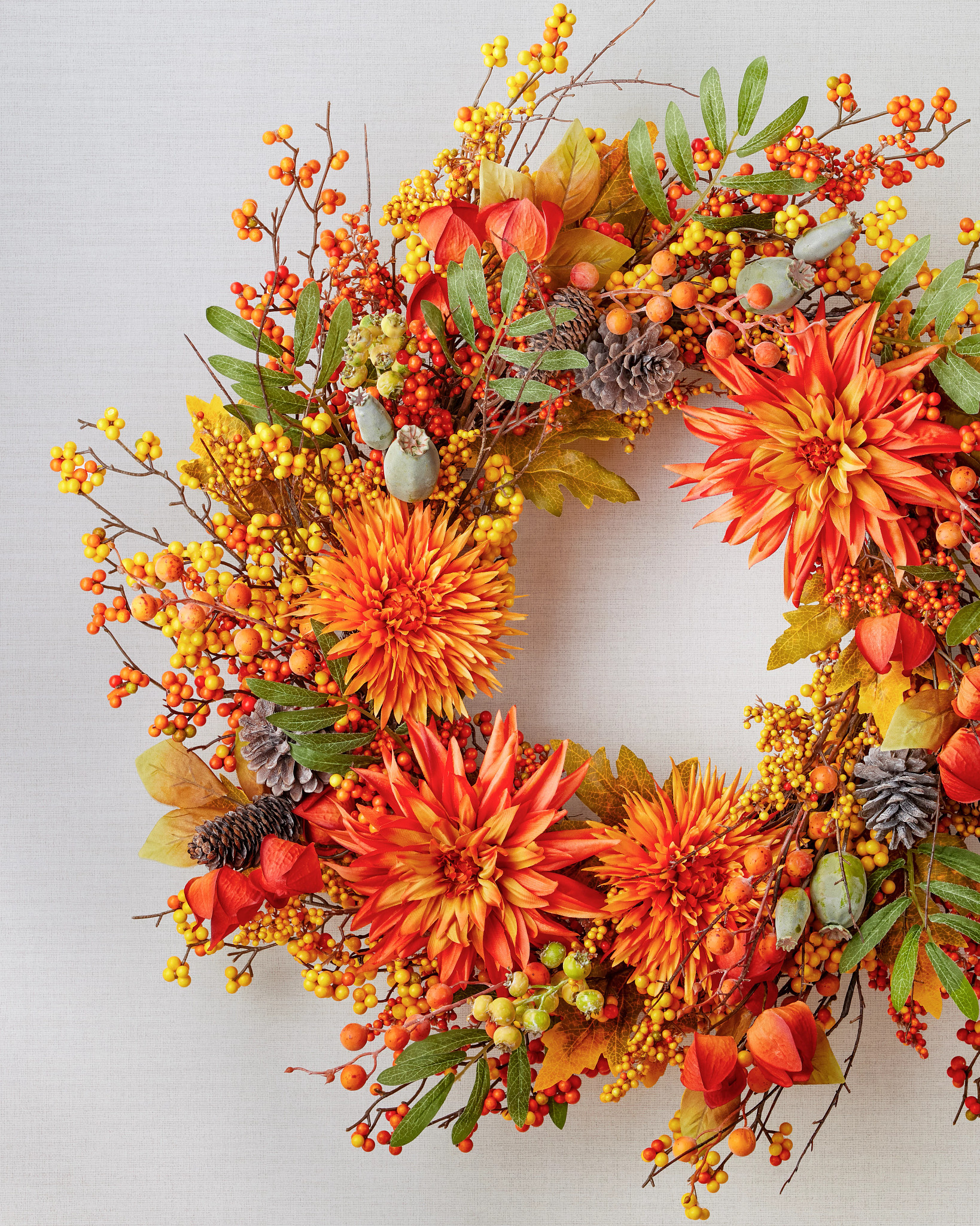 Fall Berries & Blossoms Wreath