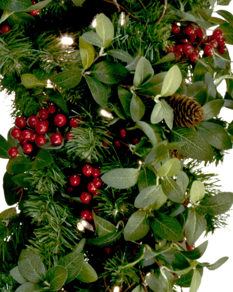 Bay Laurel with Mixed Berries Foliage Balsam Hill