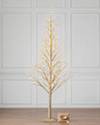 7ft Champagne Glitter LED Tree by Balsam Hill SSC
