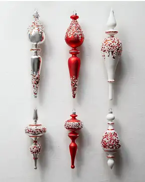 Nordic Frost Finial Ornament Set Nordic Frost Finial Ornament Set