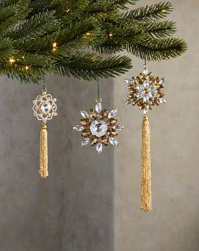 Sparkling Snowflakes Bauble Set Sparkling Snowflakes Bauble Set