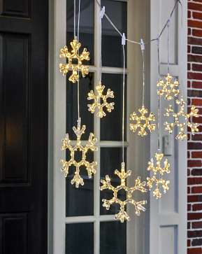 Outdoor Snowflake Light String Set Outdoor Snowflake Light String Set