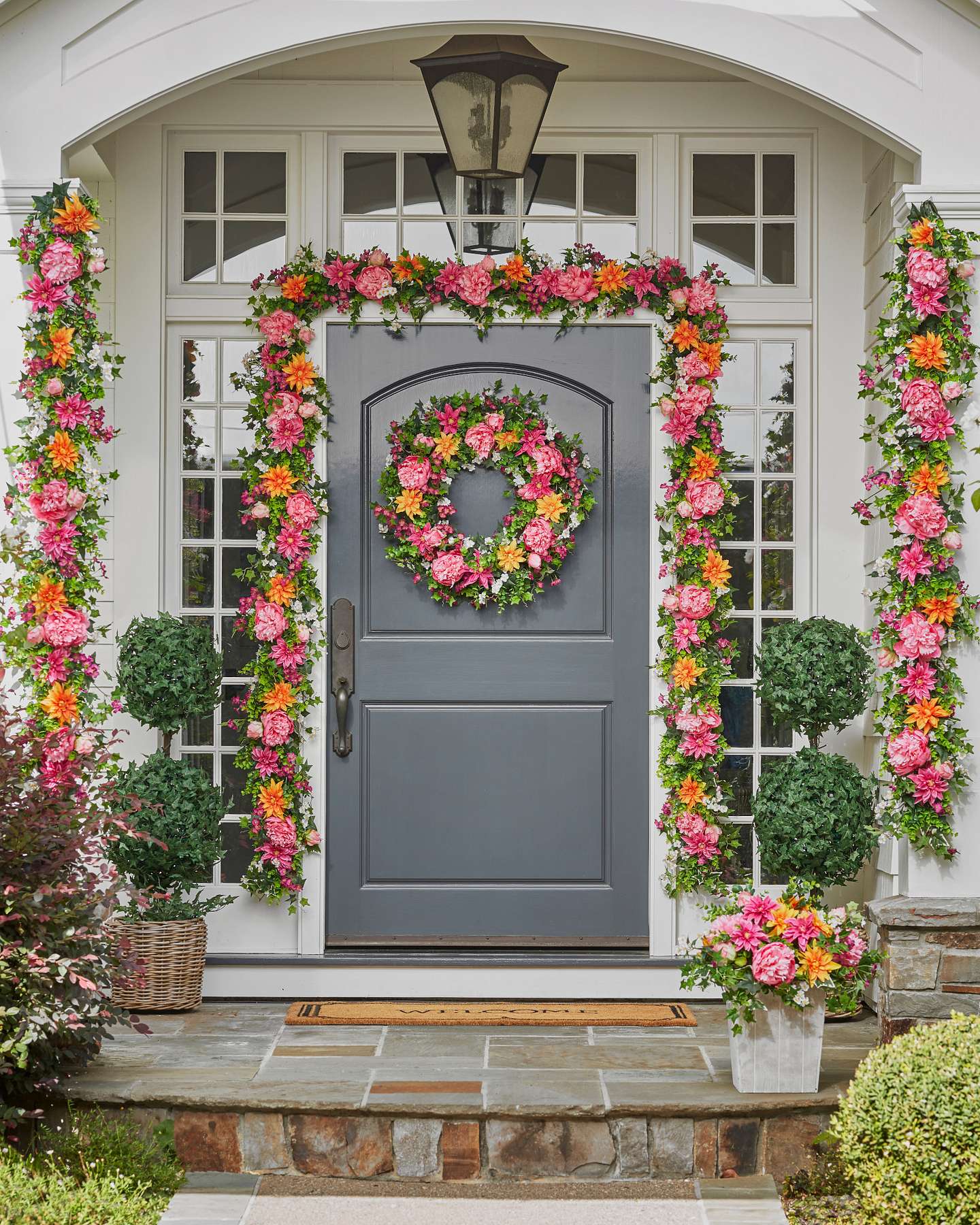 Balsam Hill Outdoor Radiant Peony Artificial Spring Foliage Stylish Outdoor Accent