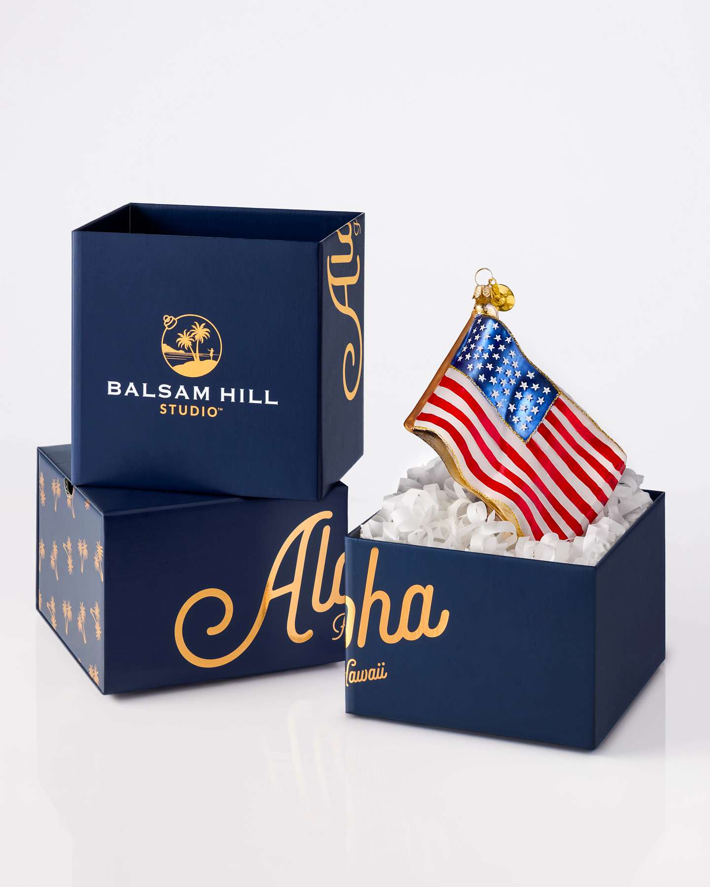 Balsam Hill Studio USA Flag Ornament