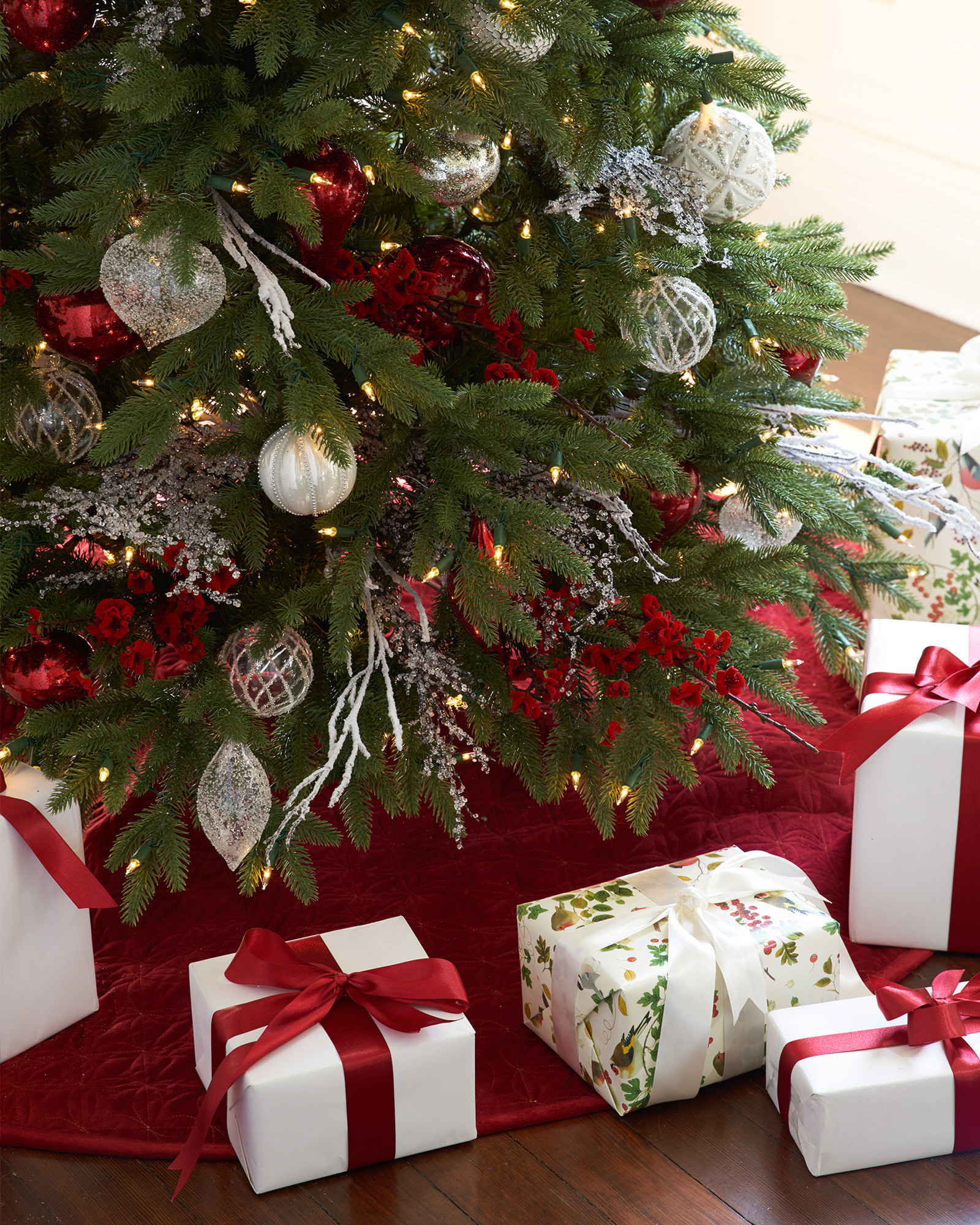 Lancaster Quilted Christmas Tree Skirt Balsam Hill