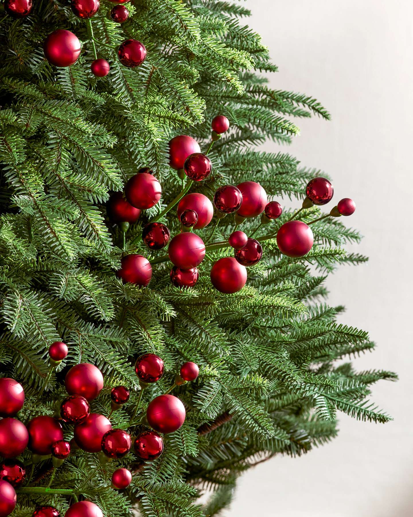 Burgundy Brilliant Bursts Christmas Picks, Set of 12