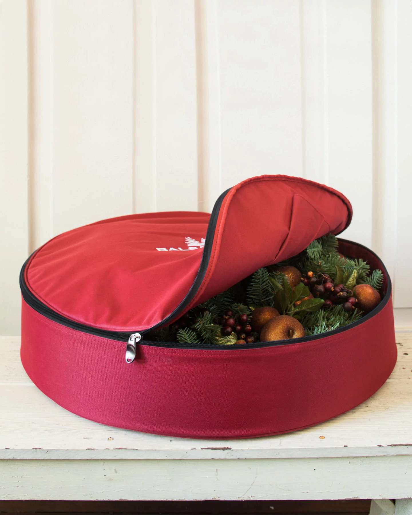 Balsam Hill Wreath Storage Bag with Zippered Closure for Protection
