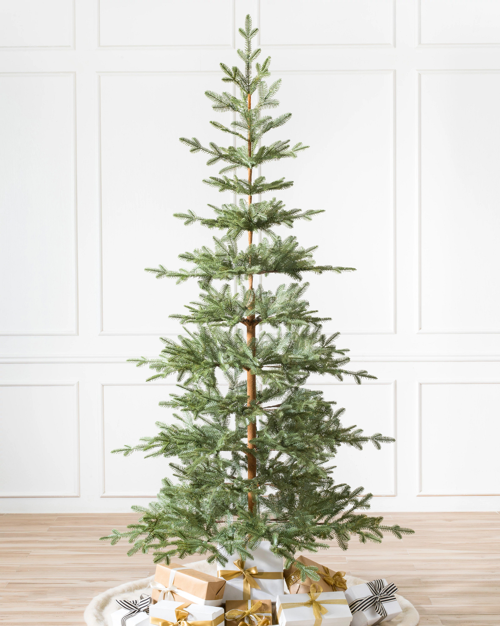 Artificial Christmas tree with a sparse design
