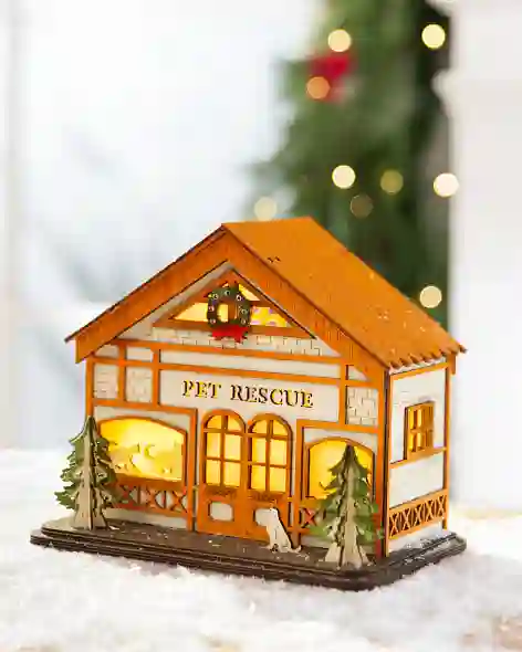 Lit Merry Olde Pet Rescue by Balsam Hill