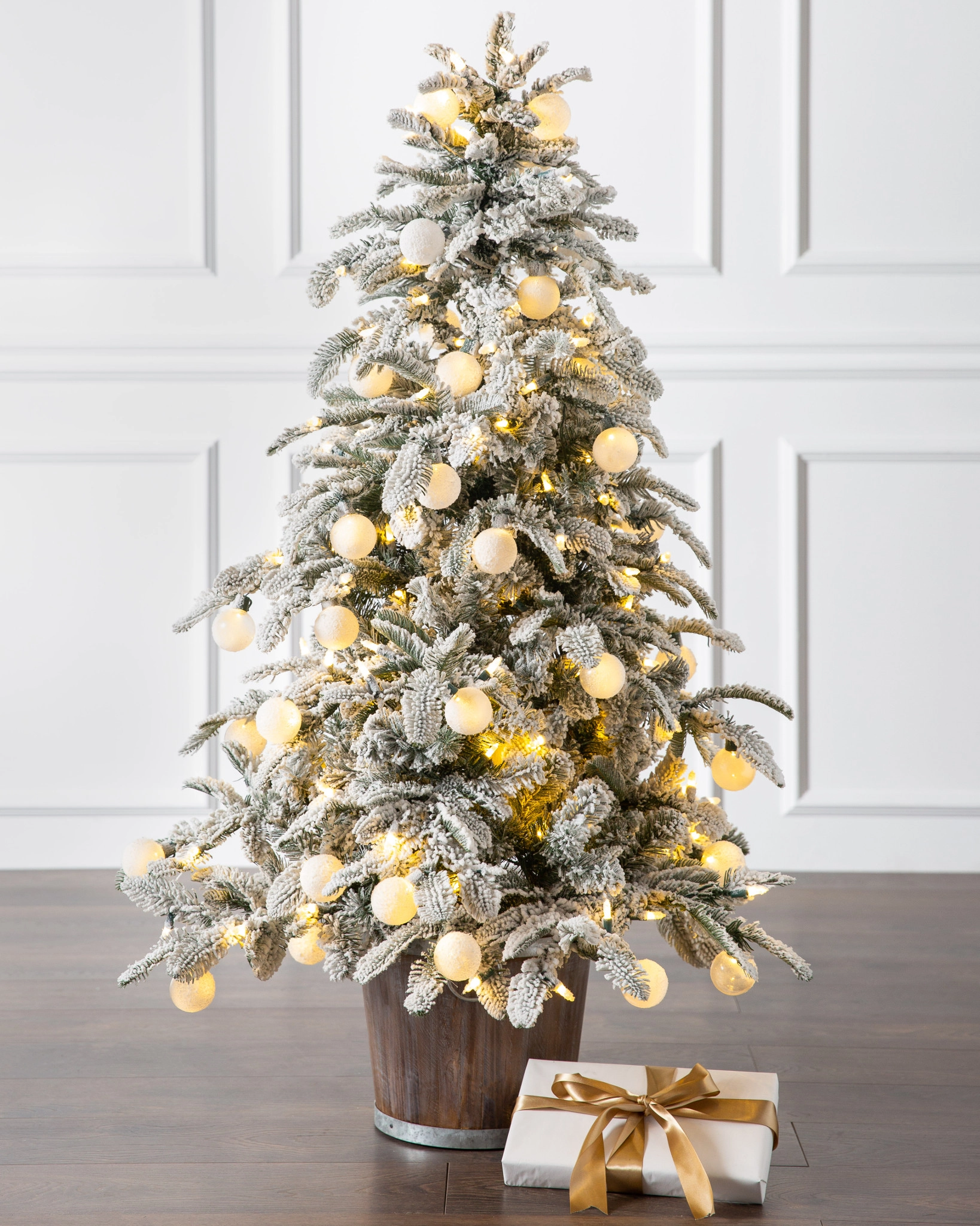 Snow Flurry Artificial Potted Tree | Balsam Hill