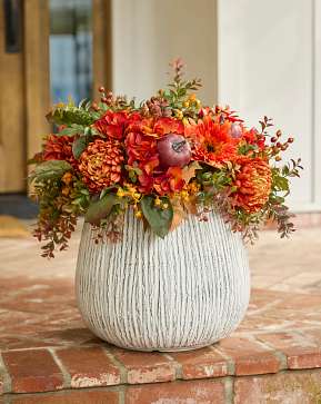 Pumpkin Floral Potted Flowers Pumpkin Floral Potted Flowers