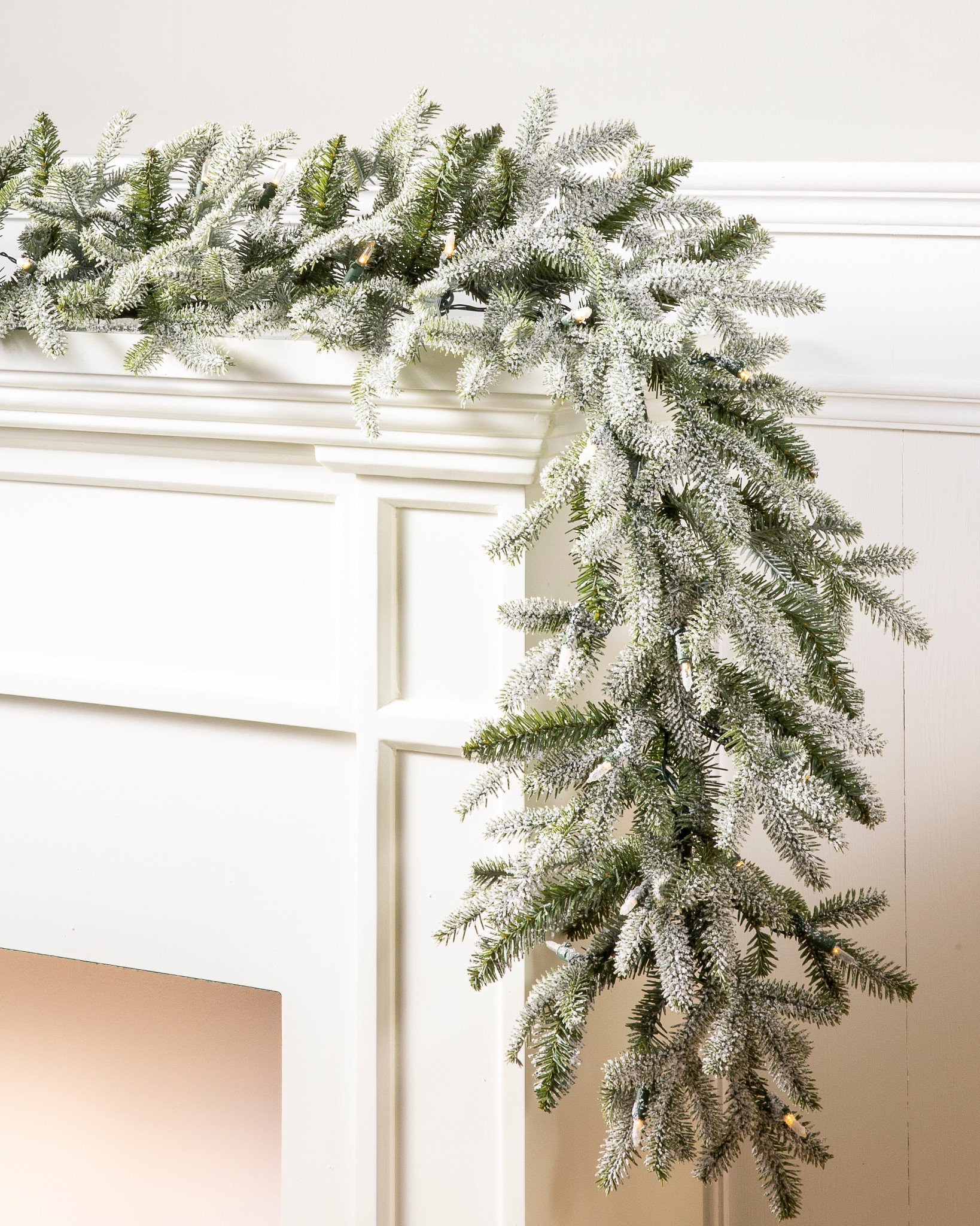 6ft frosted garland