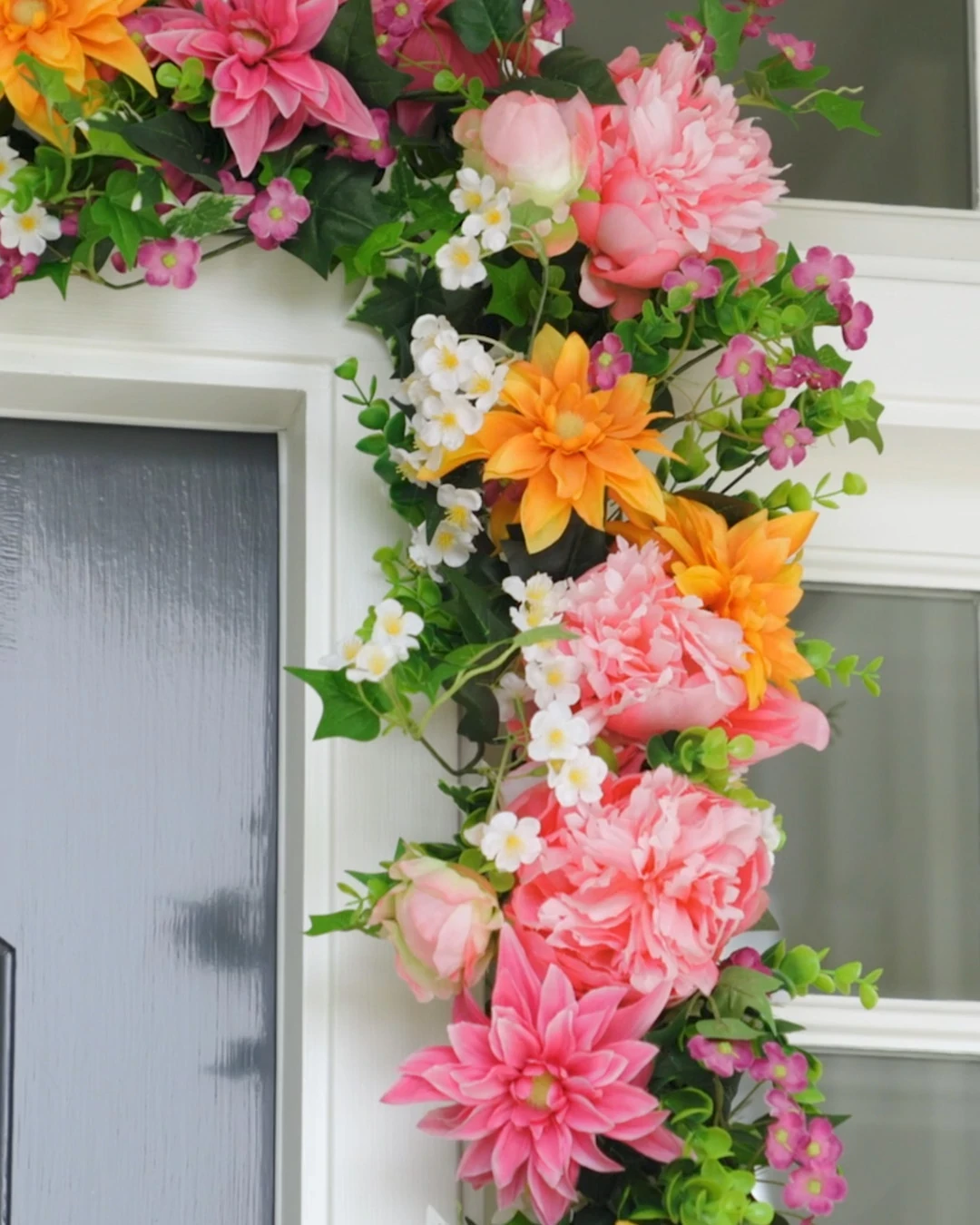 Outdoor Radiant Peony Artificial Spring Window Box | Balsam Hill