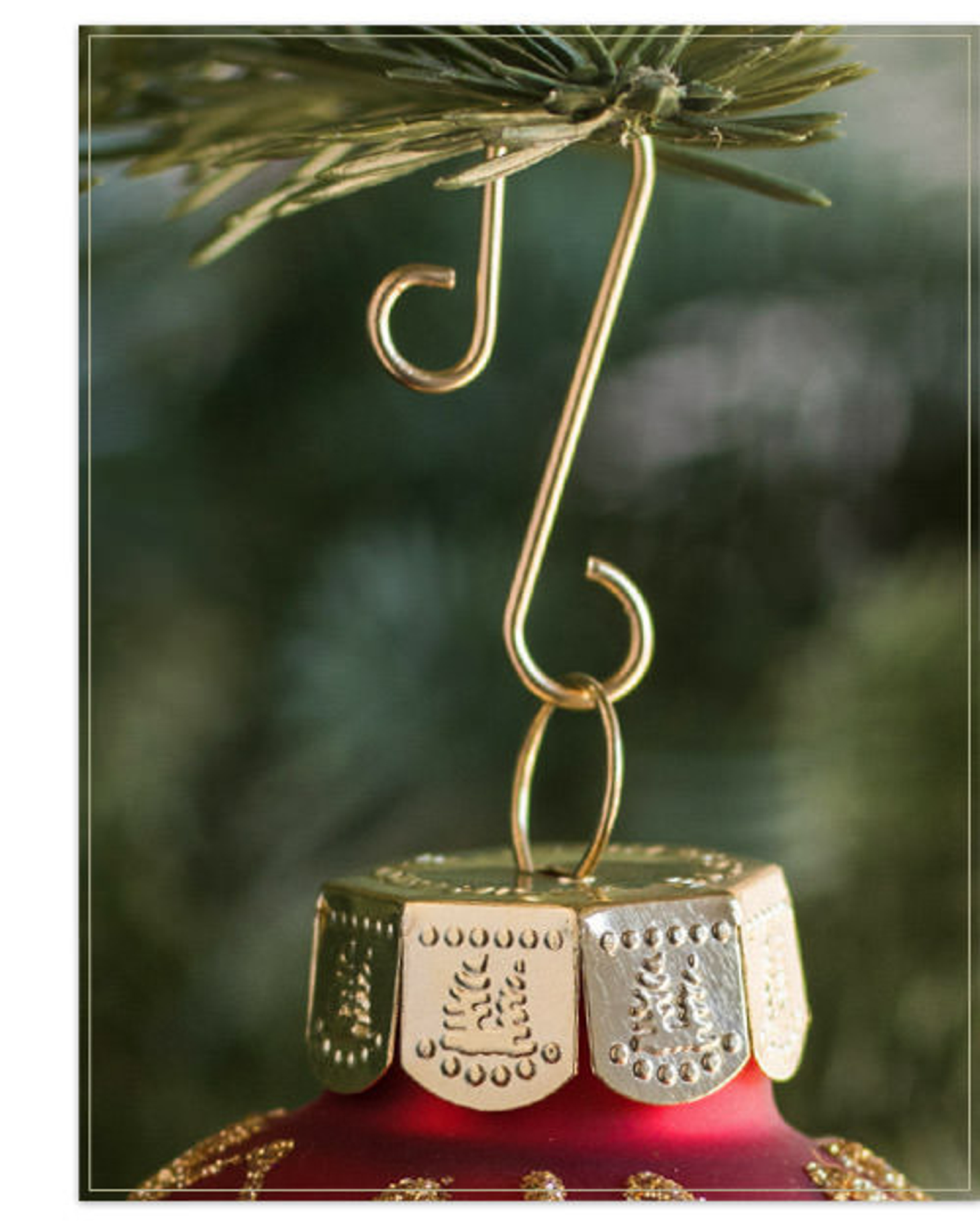 Handmade Ornament Hooks, Strong Ornament Hooks, Red Pretty Hooks, Long  Lasting, Decorative Ornament Hook 
