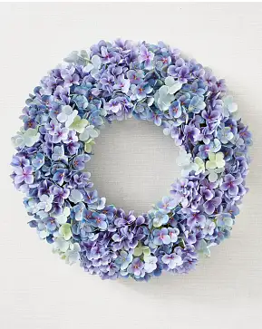 Outdoor Purple Hydrangea Harmony Wreath Outdoor Purple Hydrangea Harmony Wreath