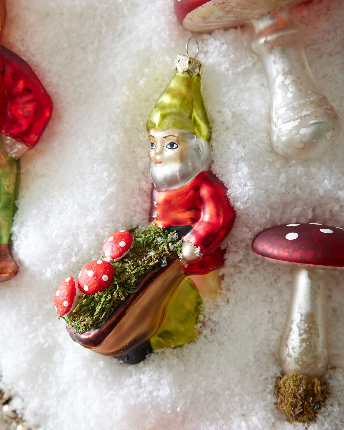 Garden Gnomes Glass Bauble Set