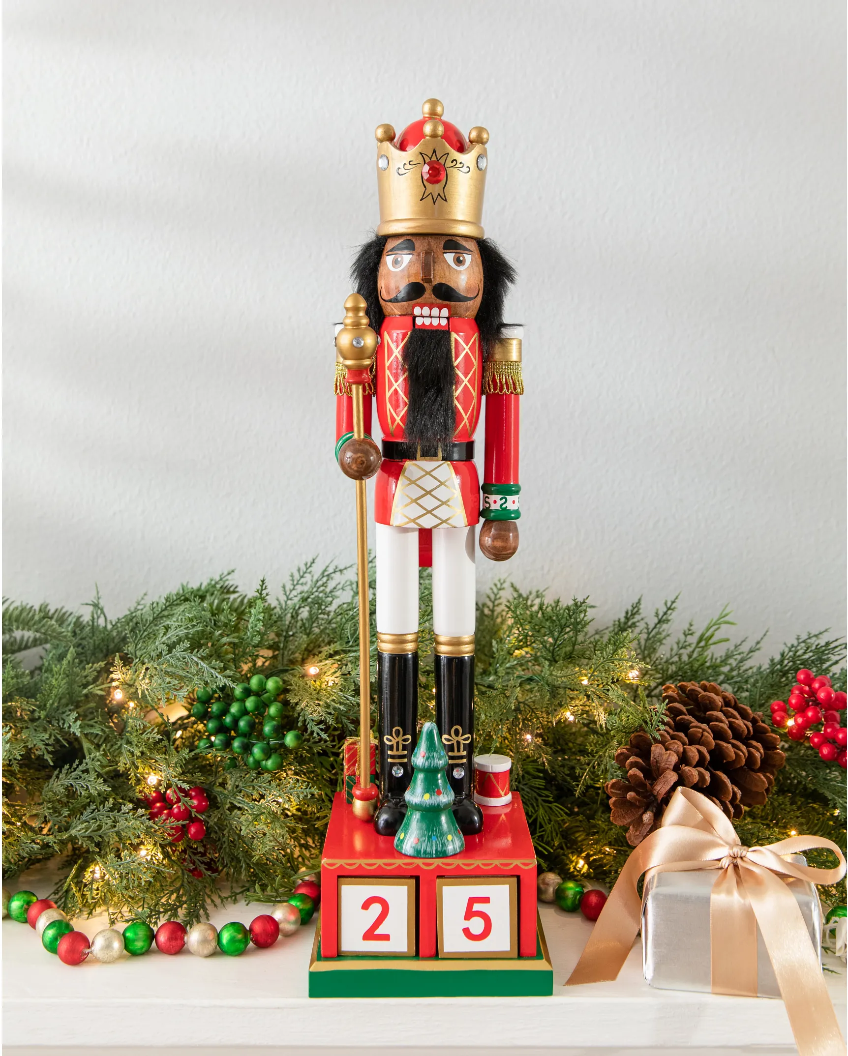 Regal Christmas Nutcracker Advent Counter Balsam Hill