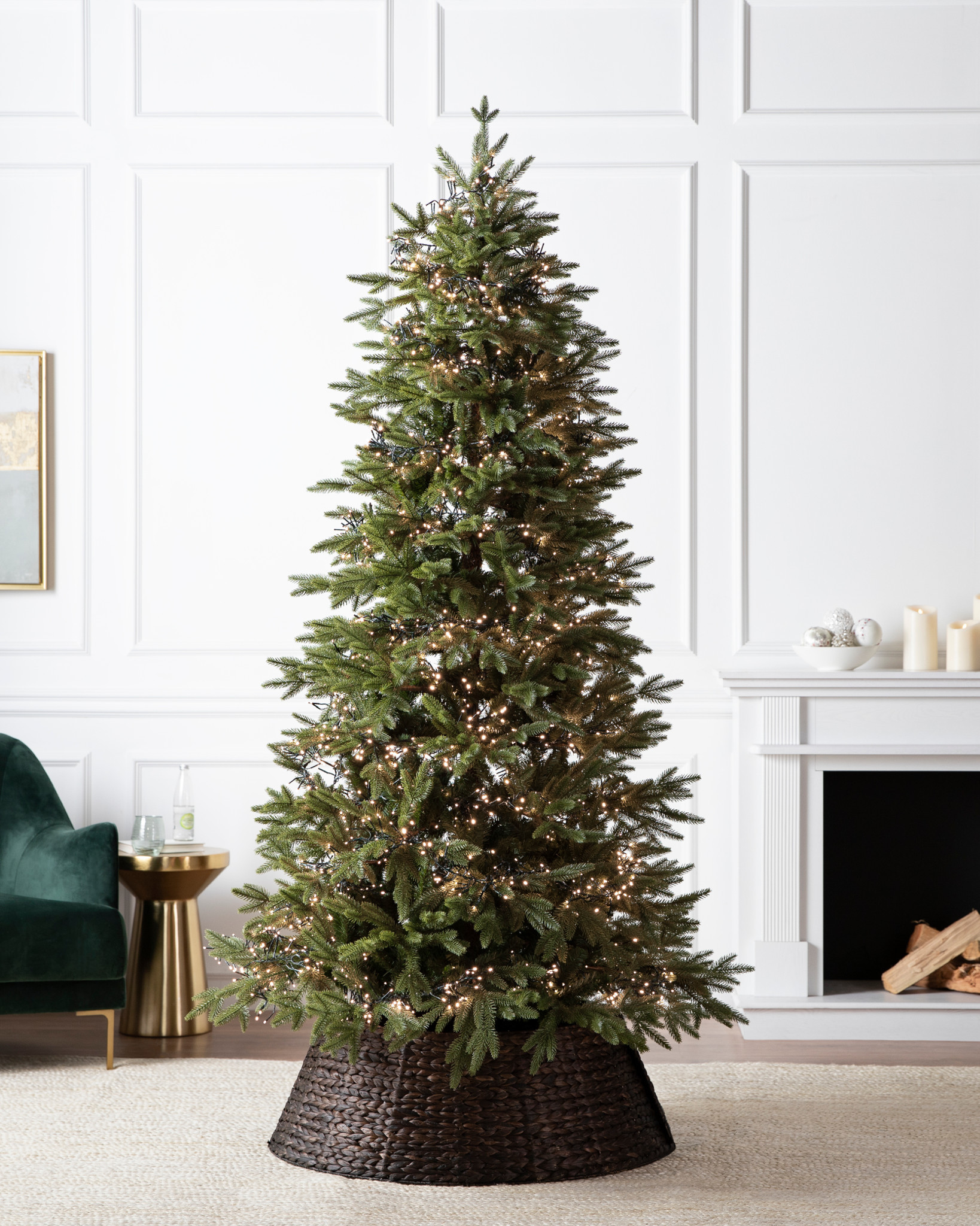 Woven Christmas Tree Collar Balsam Hill