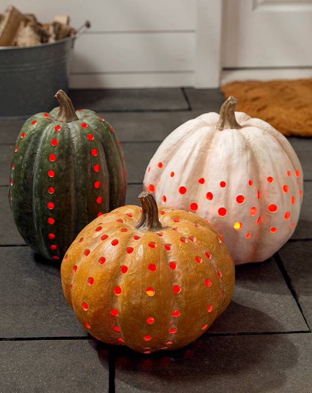 LED Cut Out Pumpkins Set of 3 SSC by Balsam Hill
