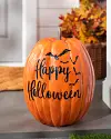 Outdoor Happy Wishes Pumpkin by Balsam Hill