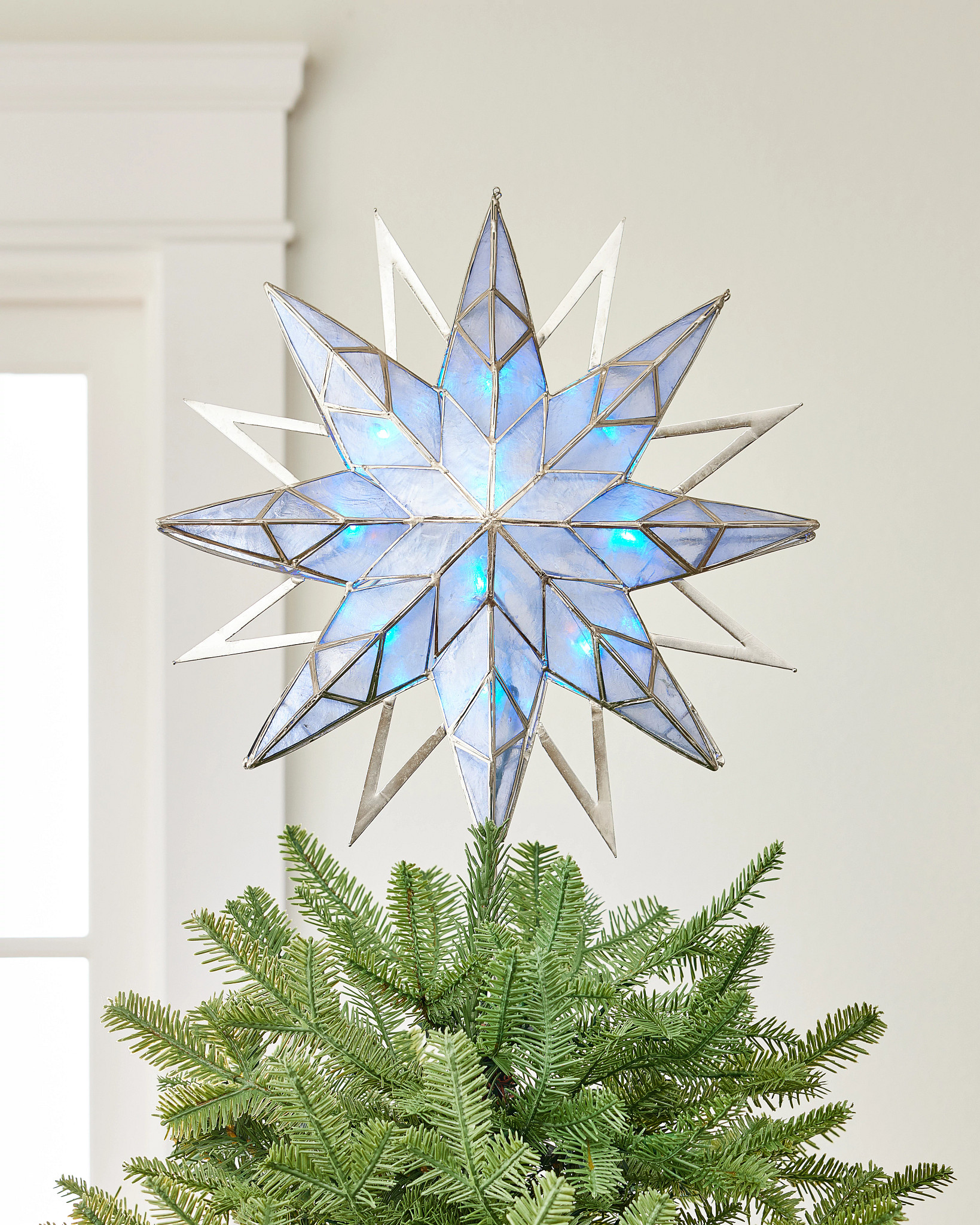 DoubleSided Starburst Christmas Tree Topper Balsam Hill