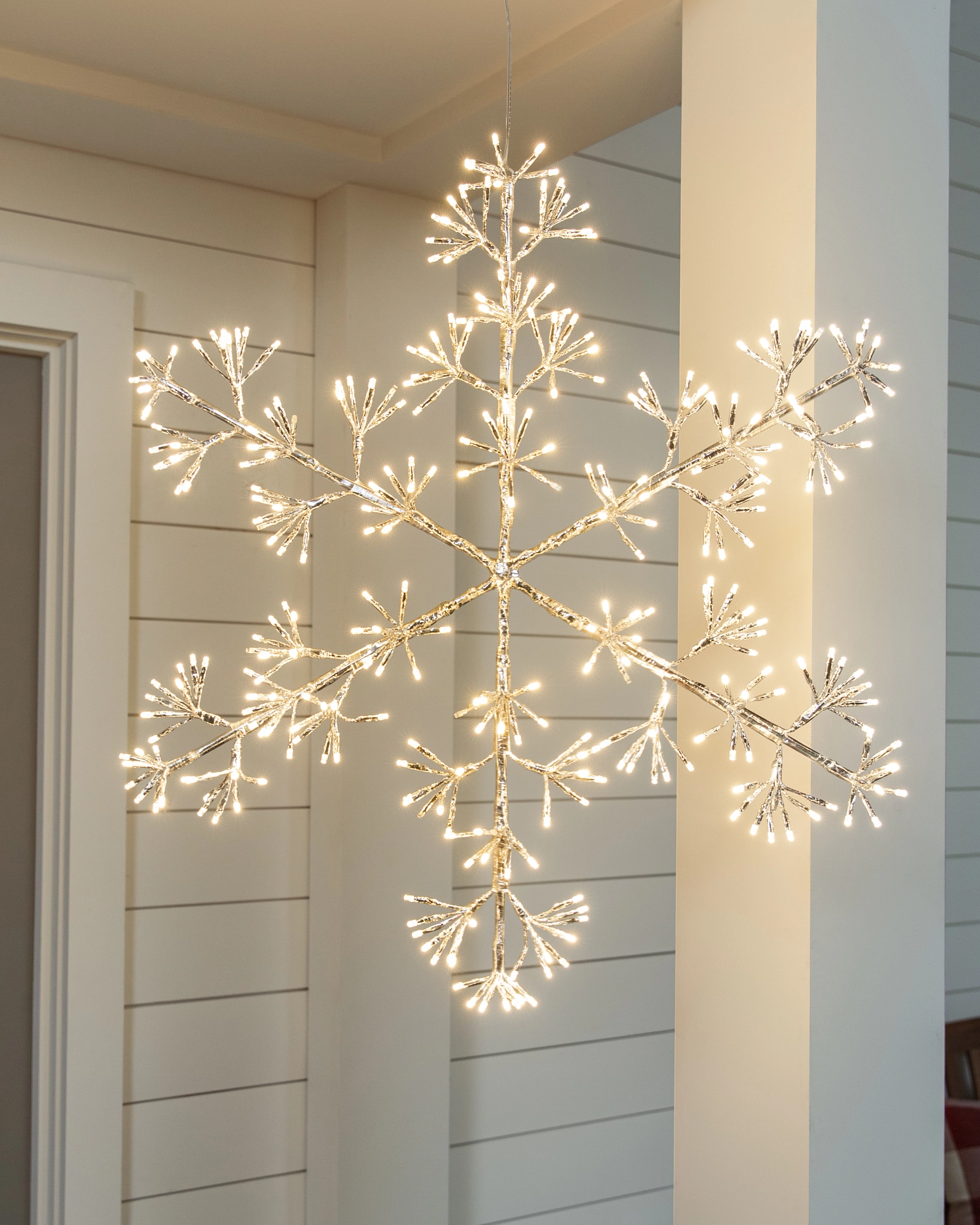 Lit LED Winter Flurry Snowflakes | Balsam Hill