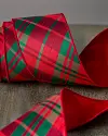 Red and Green Plaid Ribbon by Balsam Hill