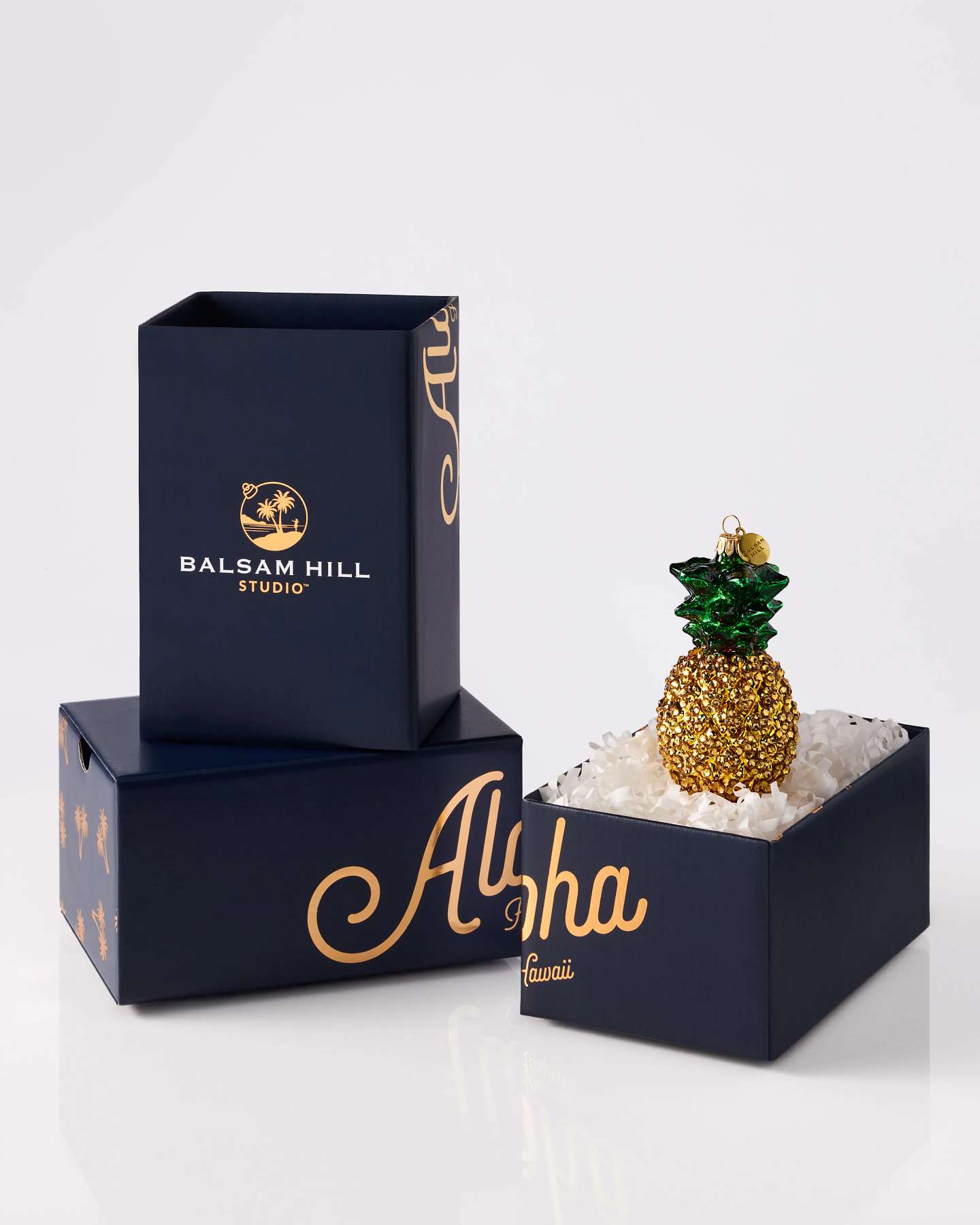 Balsam Hill Studio Pineapple Ornament Featuring Crystals by Swarovski®