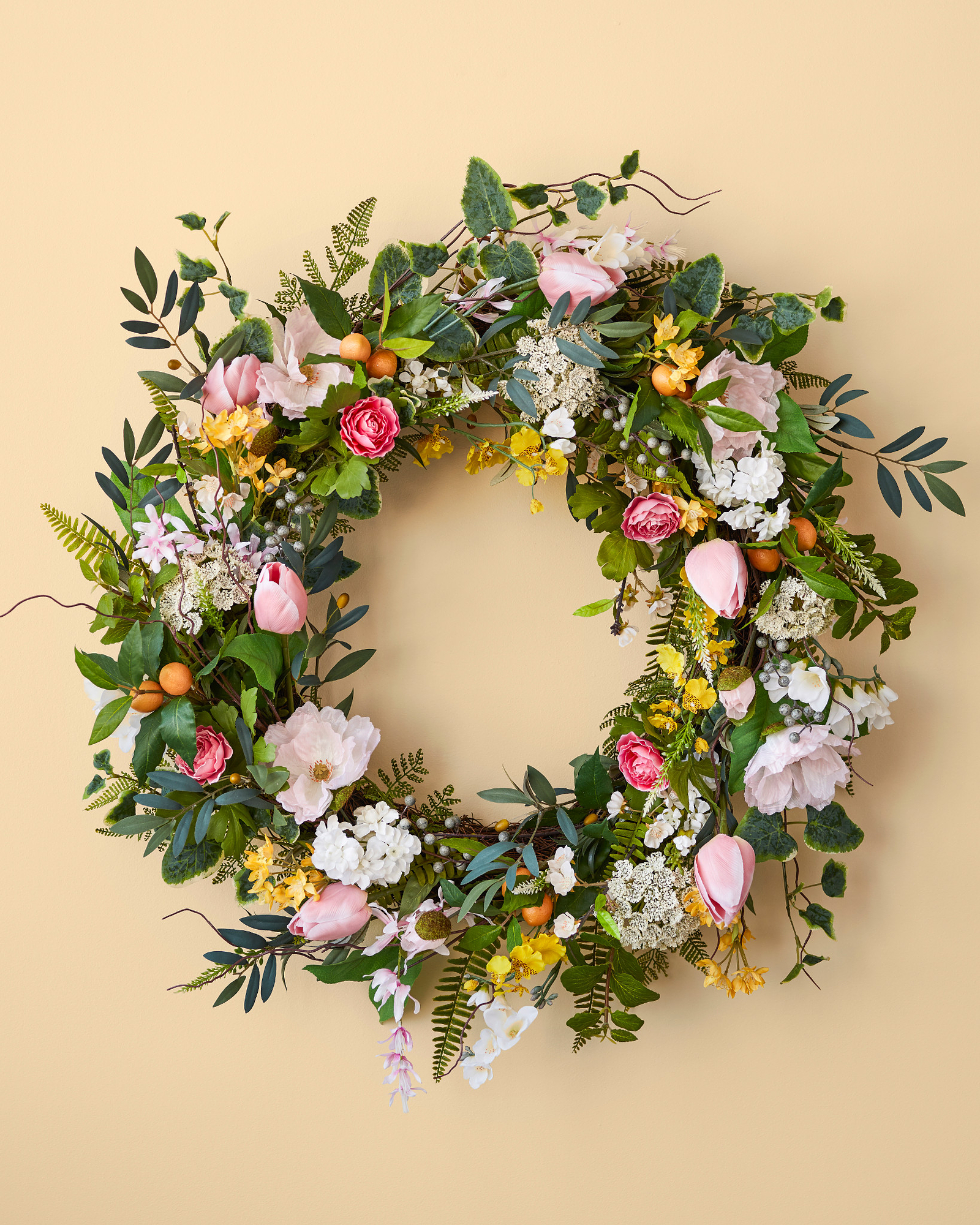 How to Make a Bright + Bloomy Spring Wreath