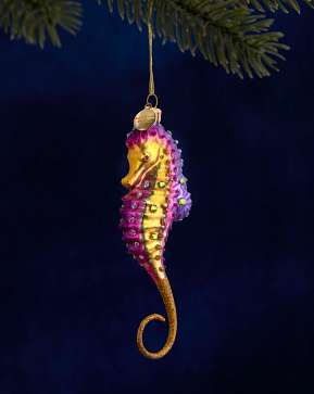 Balsam Hill Studio Seahorse Ornament Balsam Hill Studio Seahorse Ornament