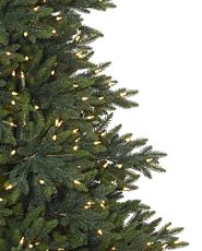 Christmas tree with incandescent lights