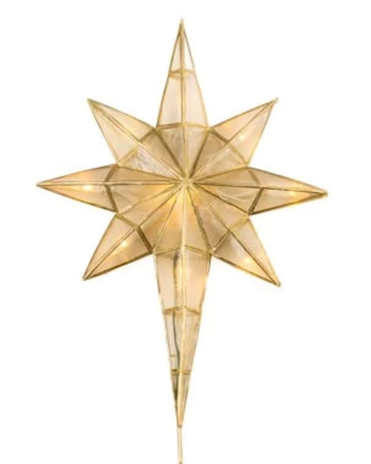 Balsam Hill Capiz Star Christmas Tree Topper Adding a Timeless Holiday Accent