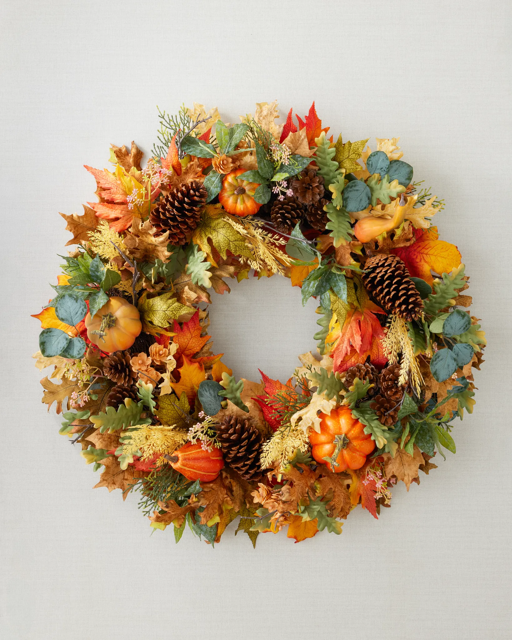 Outdoor Countryside Pumpkin Grove Wreath