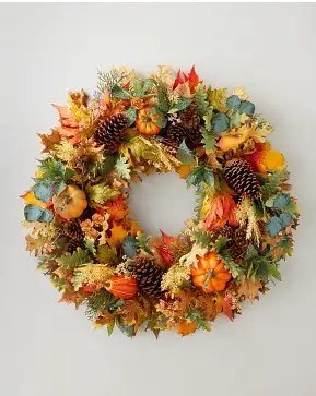 Outdoor Countryside Pumpkin Grove Wreath Outdoor Countryside Pumpkin Grove Wreath