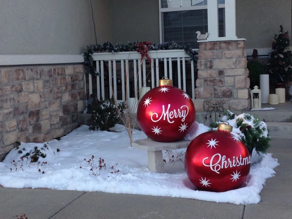 Large christmas ornaments for yard deals