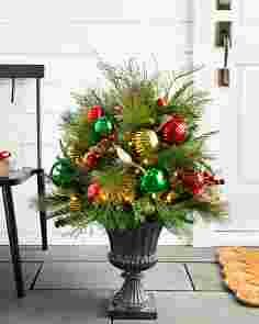 Outdoor Merry & Bright Potted Foliage by Balsam Hill