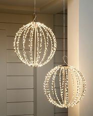Hanging orb light fixtures