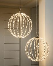 Hanging orb light fixtures