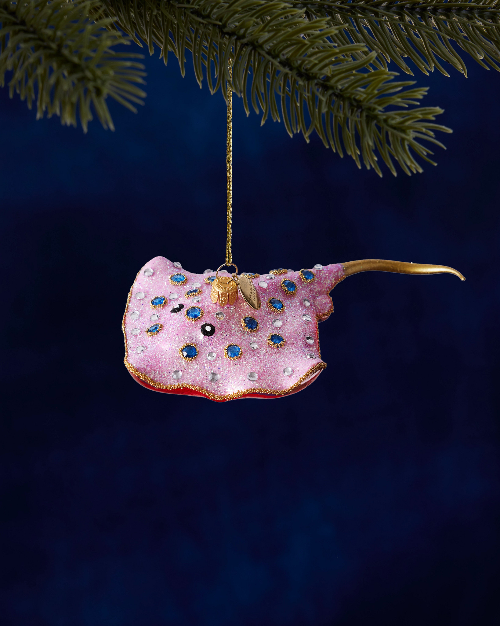 Balsam Hill Studio Pink Stingray Ornament
