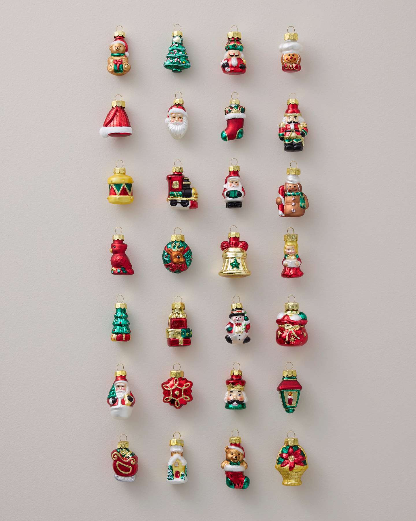 Christmas Nostalgia Mini Ornaments, Set of 30