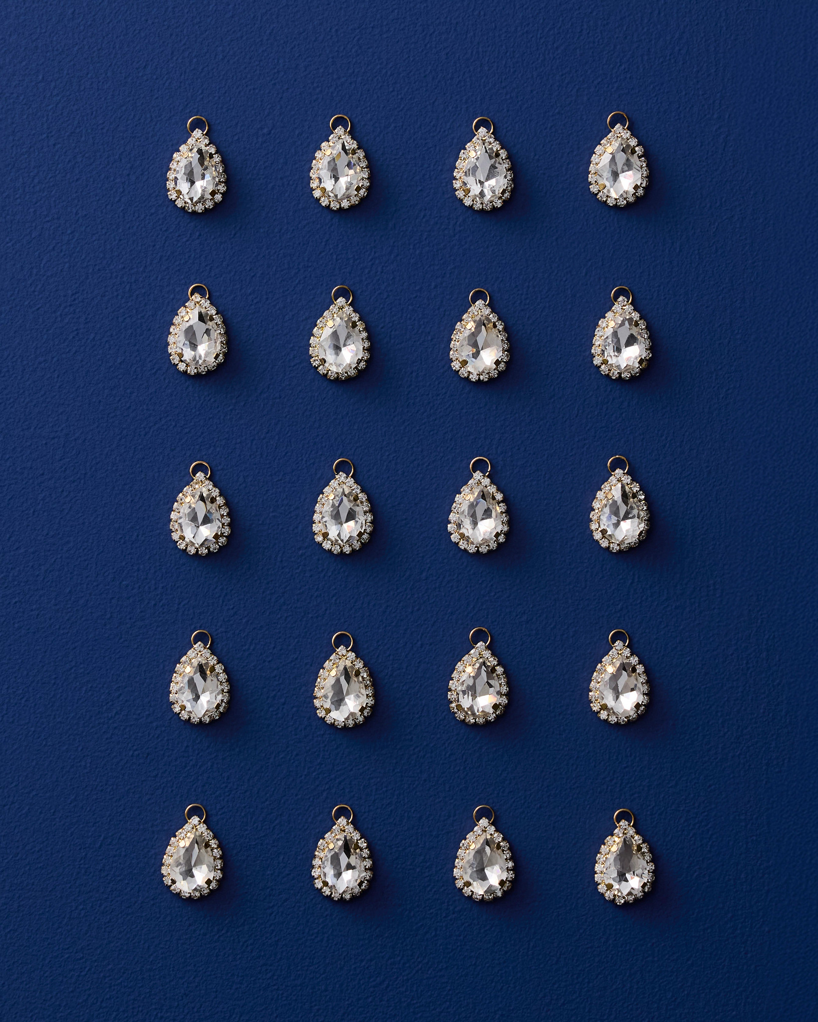 Rhinestone Gem Drop Ornament Set