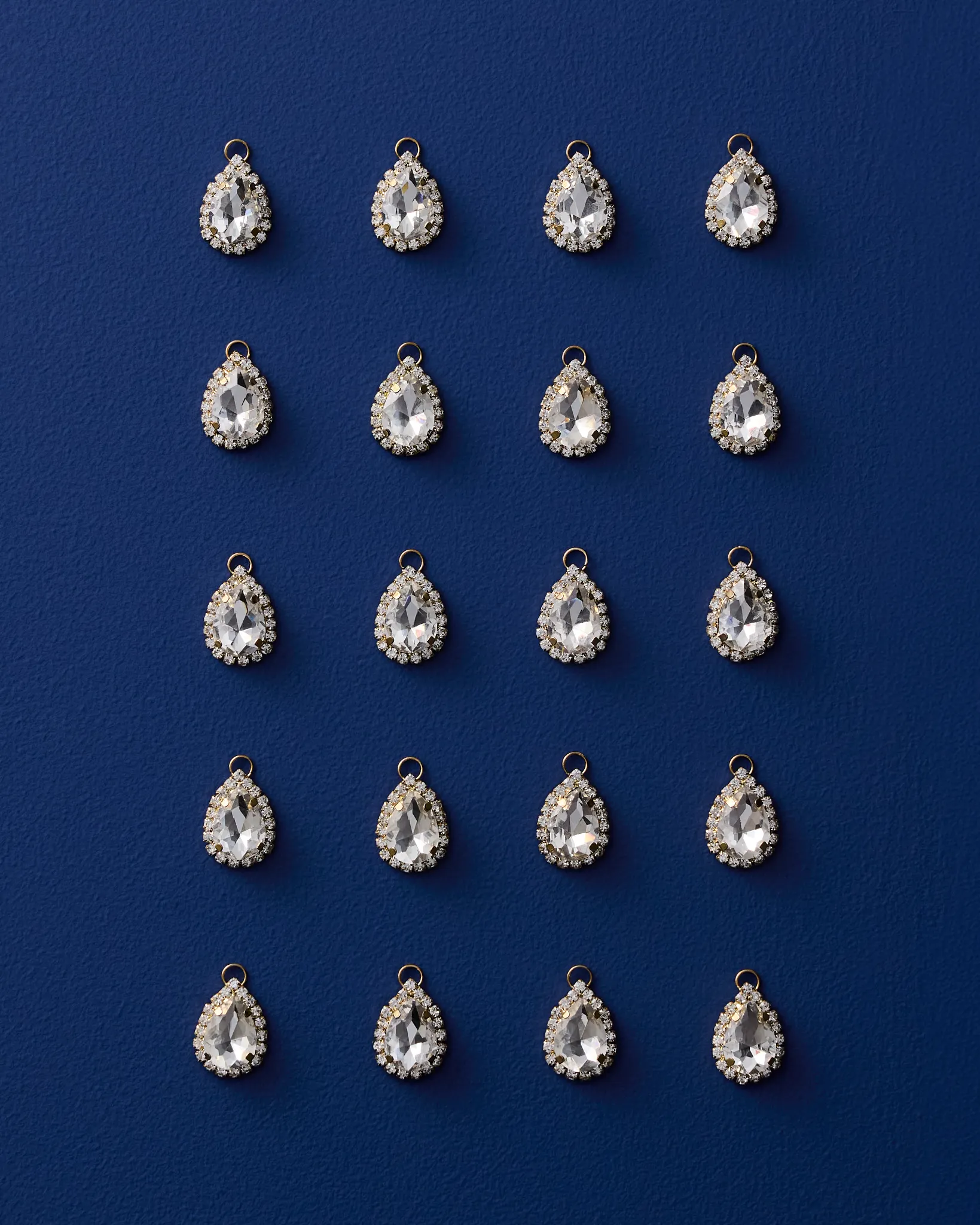 Rhinestone Gem Drop Bauble Set